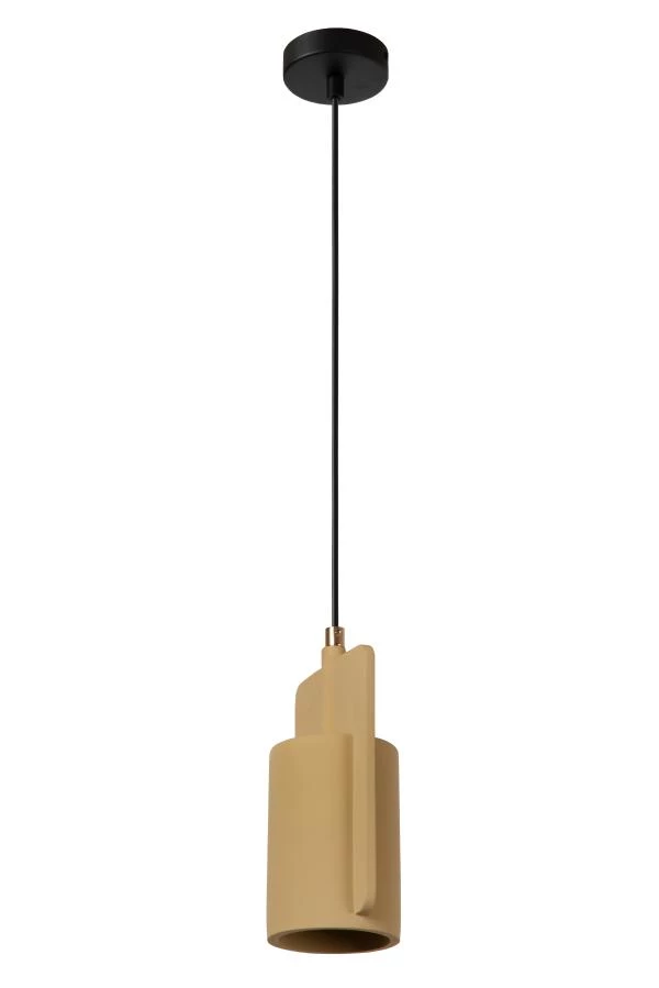 Lucide NINJA - Lámpara colgante - Ø 11,5 cm - 1xE27 - Amarillo - apagado